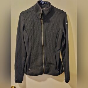 Columbia Women's Quilted Fleece Jacket Full Zip Black Size M